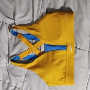 OFFERS ACCEPTED! Brooks Running Sports Bra. Olive/Blue. HIGH COMPRESSION.